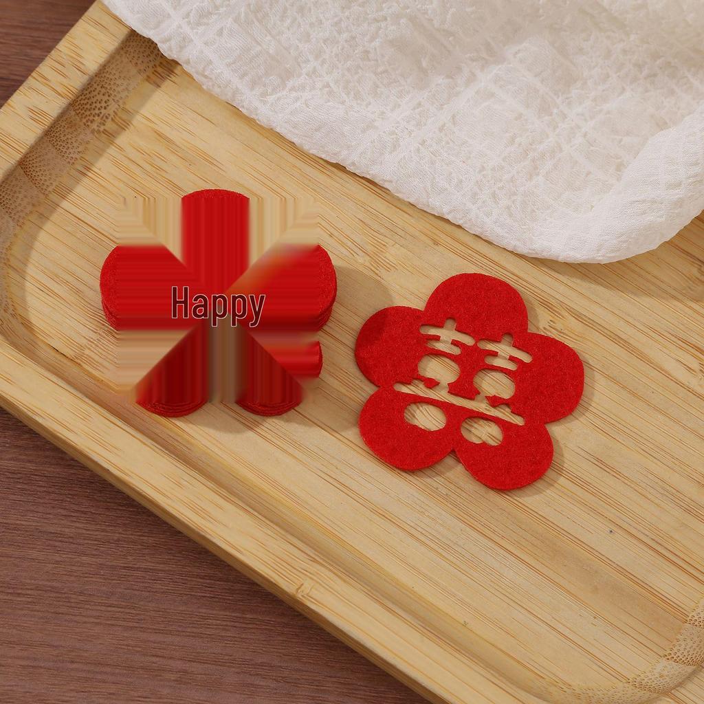 Double Happiness Stickers for Wedding Room Decoration