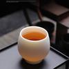 Tuopai Unglazed Matte Mutton-Fat Jade Porcelain Master Tea Cup