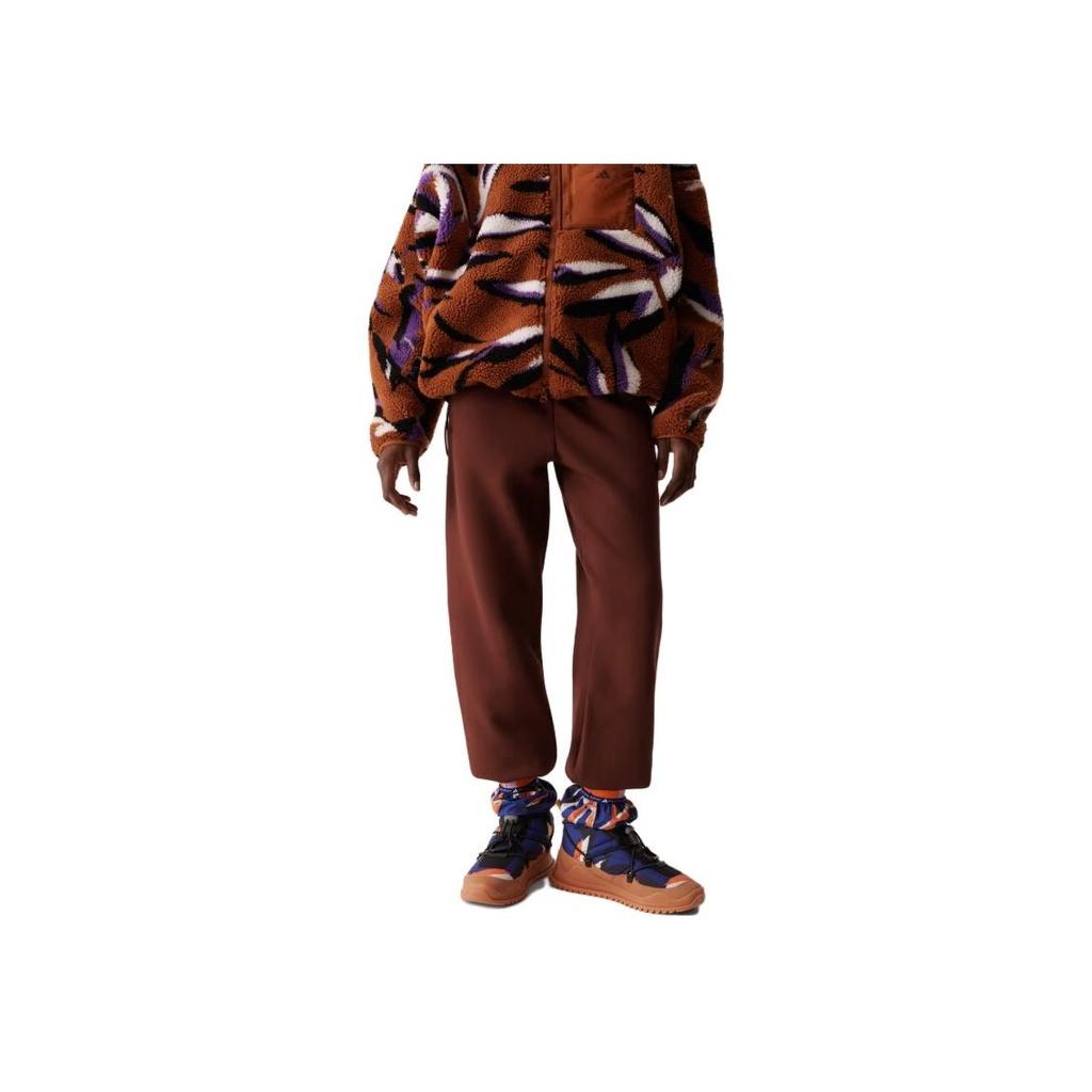 Adidas Neo Solid Color Loose Fit Knit Joggers Women Bottoms Chocolate IJ0575