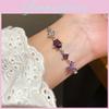 Korean Style Zircon Butterfly Charm Bracelet For Women With Vintage Elegant Design