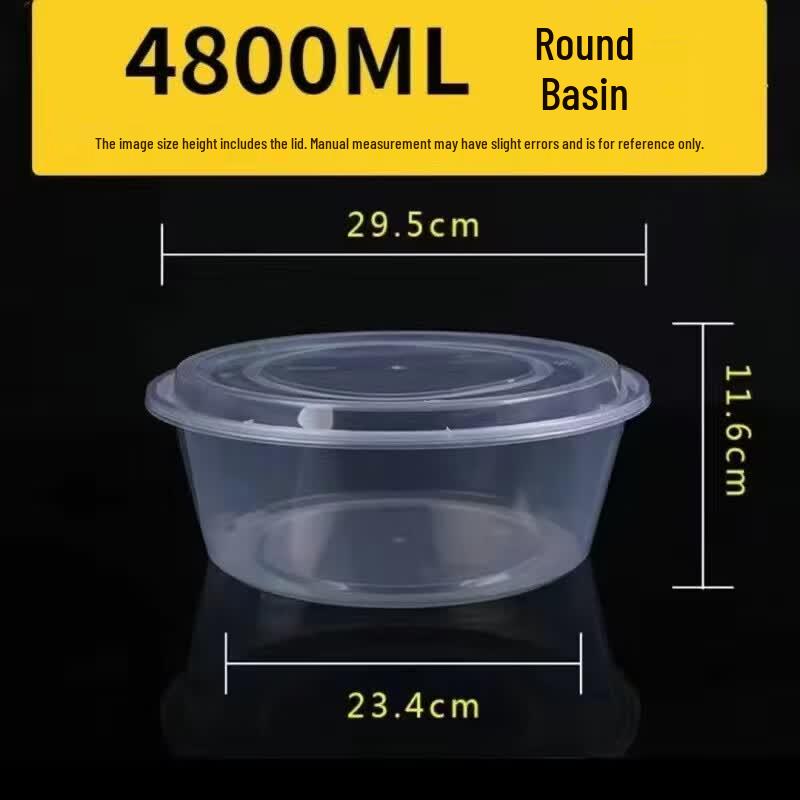Beifute Disposable Round Plastic Food Containers