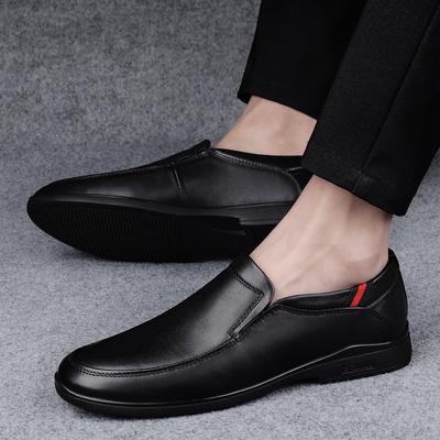 Chaussures tendance en cuir véritable pour hommes, mocassins antidérapants, chaussures décontractées pour hommes, semelles souples, chaussures de conduite confortables, chaussures de marche pour parc