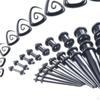 54 Pieces , Kit Stretching Stretchers Expanders Tapers Plugs Ear Body Jewelry