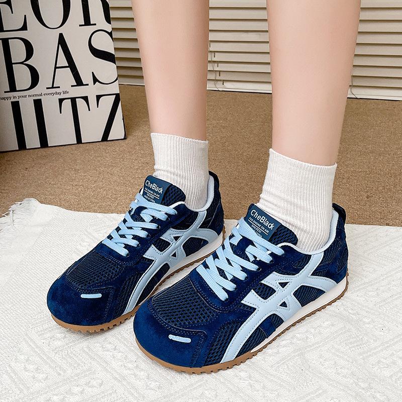 Korean Version of Age-reducing and Comfortable Mesh Breathable Forrest Gump Shoes for Women's 2025 Summer and Autumn New Versatile Fashion Soft-soled