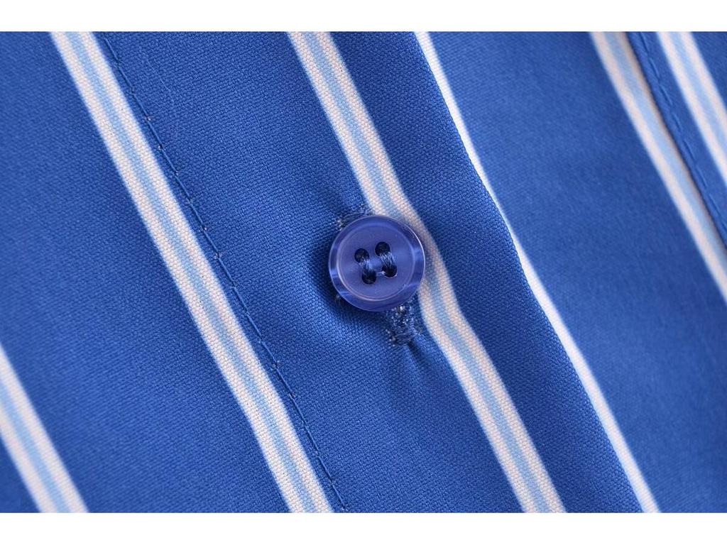 2024 Winter Women's European & American Batwing Sleeve Striped Shirt