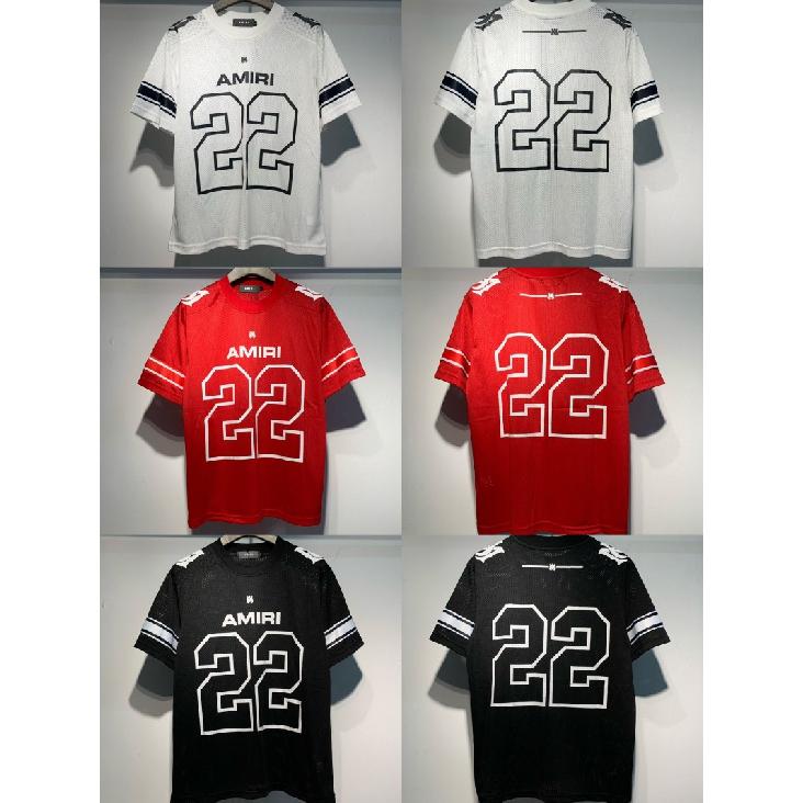 Nueva Camiseta de Manga Corta números22No. 10 uniformes de fútbol de malla deportiva casual para pareja