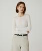 Siyajyu Sikn2177 Hairy Ribbed Knit_Cream