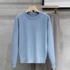 Herren Pullover mit Rundhalsausschnitt, einfarbig, aus Wolle, 2026 - Neue lässige Strickware für Herren
