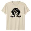 Happy Dog Paws Peeking Dogs Animals Mens T-Shirt Womens Tee Graphic Unisex Top