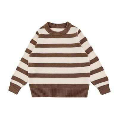 Youyou Girls' Striped Blended Wool Sweater