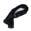 GUCCI 185746 G logo Fur tippet  Scarf fur Black