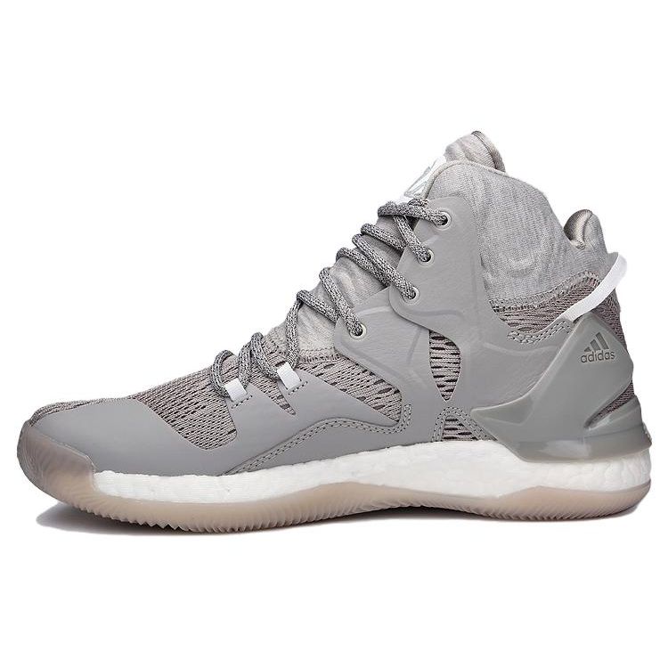 

adidas D Rose 7 Grey Heather Men Sneakers Heather-Grey White B54134