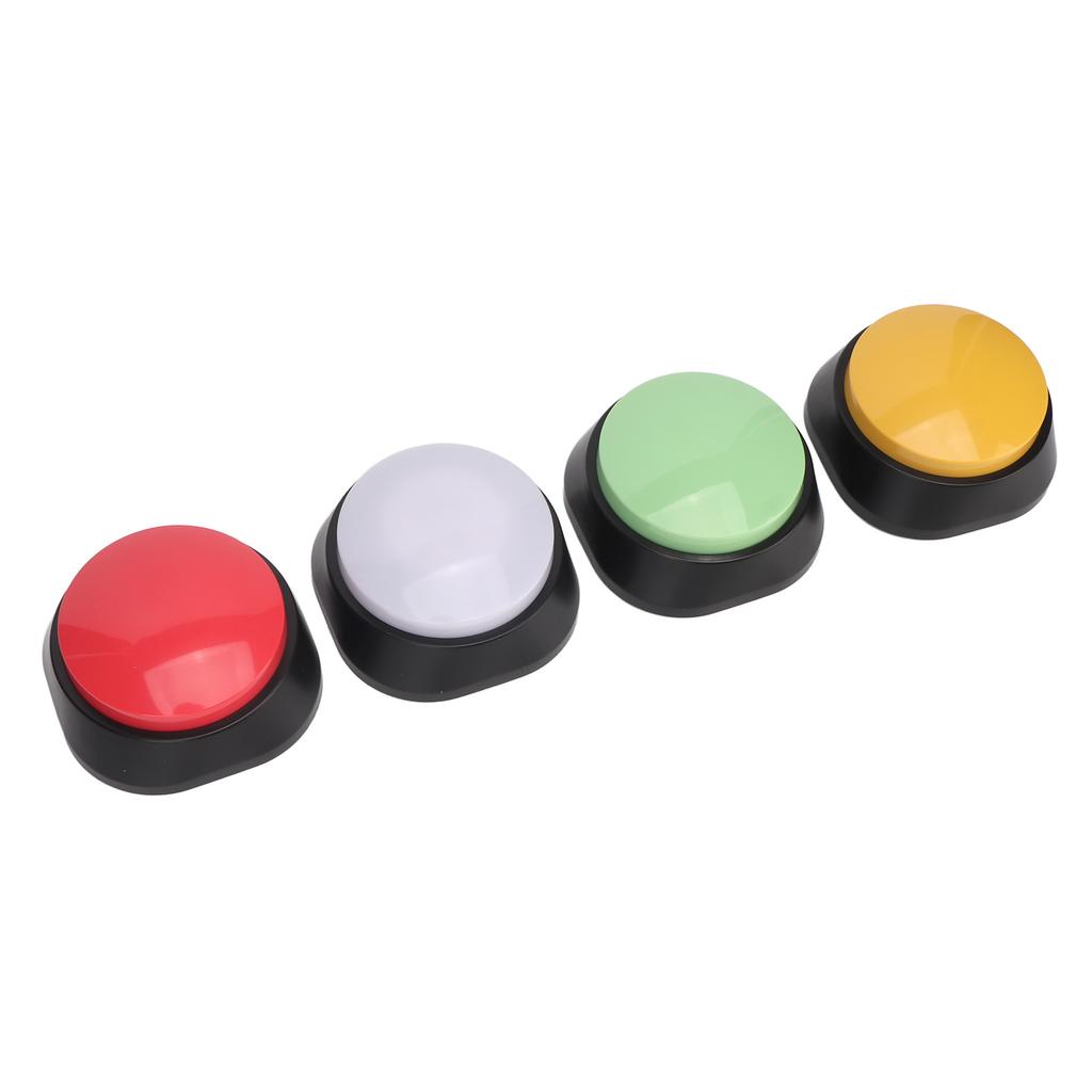 4Pcs Dog Buttons Assorted Colors 30s Recording Pet Training Widely Used Dog Talk Buttons for Cat Pet Training
