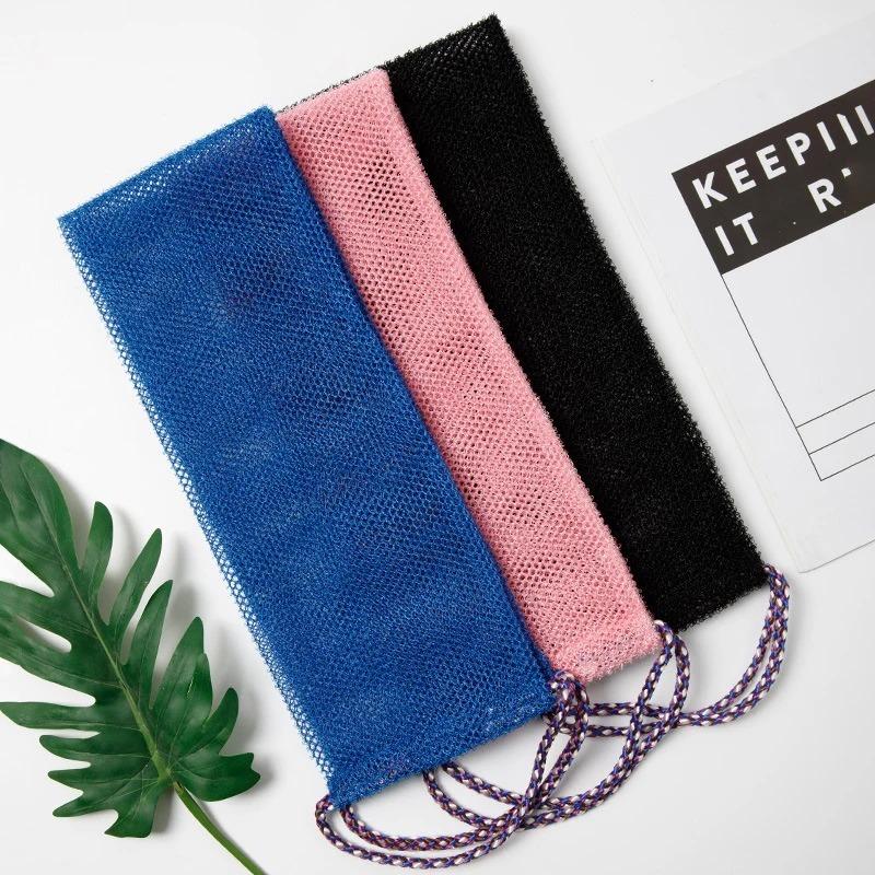 1ks Africká síťová koupelová houba 14x77cm Africká síť Dlouhá koupelová síť Houba Exfoliační sprchový tělový mycí prostředek Mycí prostředek na záda Zjemňovač pokožky