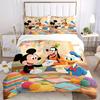 3pcs Mickey And Friend 1 Cover+2 Pillowcases, Pillow Inserts Not Included, Machine Washable, All-Season Use, Teen and Adult Rooms140