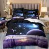 Kit Space Star Bedding Three-Piece 3D Digital Printing Duvet Cover