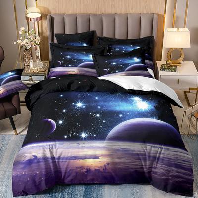 Kit Space Star Bedding Three-Piece 3D Digital Printing Duvet Cover