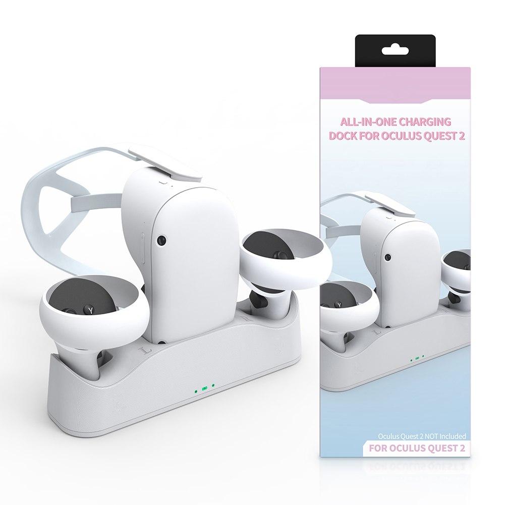 Charging Dock Set for Oculus Quest 2, VR Charger with Headset