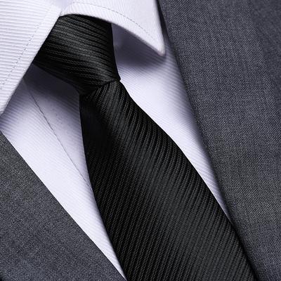 Zwarte Heren Professionele Stropdas Zonder Rits Business Casual Bruiloft Bruidegom Koreaanse Editie Eén Trek Stropdas