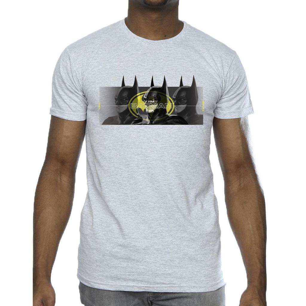 DC Comics Mens The Flash Batman Portraits T-Shirt