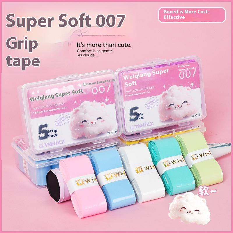 Non-Slip Shock-Absorbing Badminton Racket Grips PU Tennis Badminton Grip Tape Wrap Wear-resistant Sweat-Absorbent Tennis Wrap