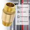 1 Inch Heavy Duty Check Valve - Bronze Backflow Preventer for Well Pump, Water Tank & Plumbing, Horizontal Flow One-Way Valve, Corrosion Resistant