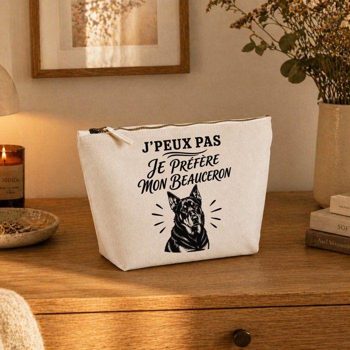 Trousse de toilette - PLANETEE - J'peux pas minimaliste - Beige - 100% coton - 3 L