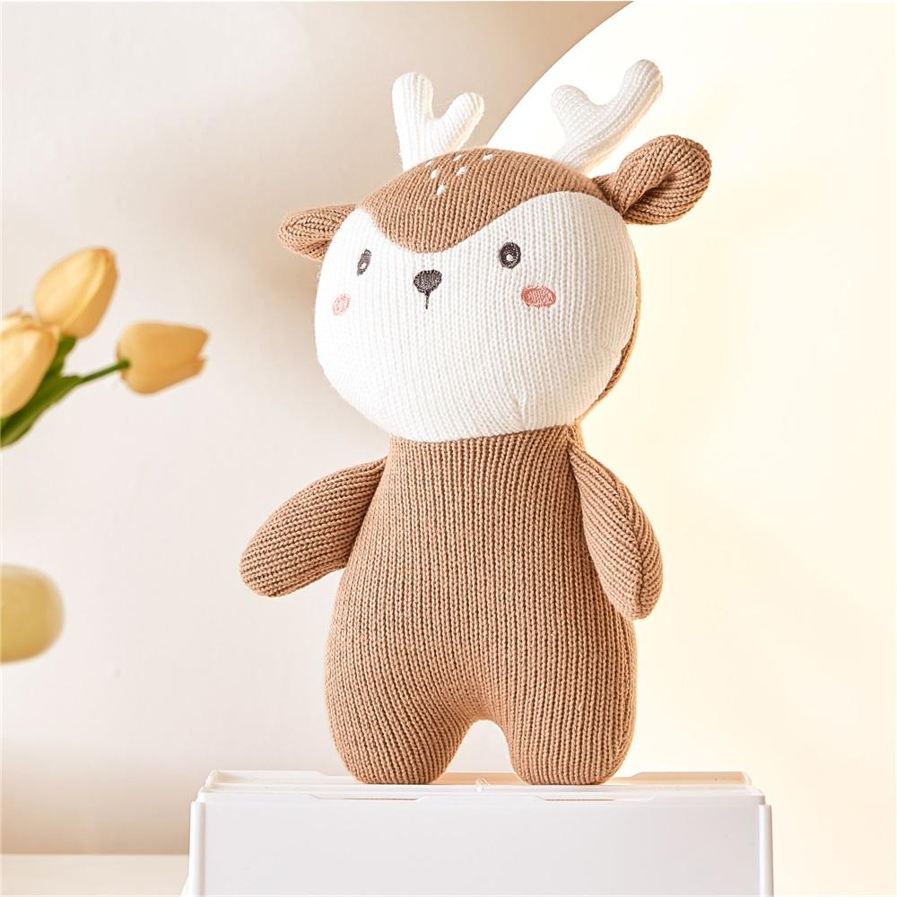 New cotton wool knitted doll baby comfort sleeping doll baby and children can chew plush to play with