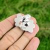 Gift For Her Natural Chevron Amethyst Promise Flower Adjustable Ring 925 Silver