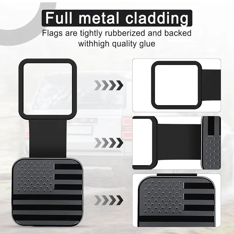 Trailer Hitch Cover Tube Plug Insert Plug Waterproof Tube Cap Protector Dustproof Trailer Hitch Cover Receiver Auto Square Plug