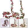 Leaf Garland Vine Rose Vine Décor Silk Rose Garland Eye-Catching Decoration