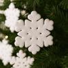 Flocking Plush Hanging Snowflake Simulation Artificial Christmas Snowflake  Festive Scene