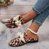 Fashion Pearl Women Flats Shoes Fashion Loafers Leopard New Summer Sandals Designer 2025 Casual Sport Woman Sneakers Walking Zapatos