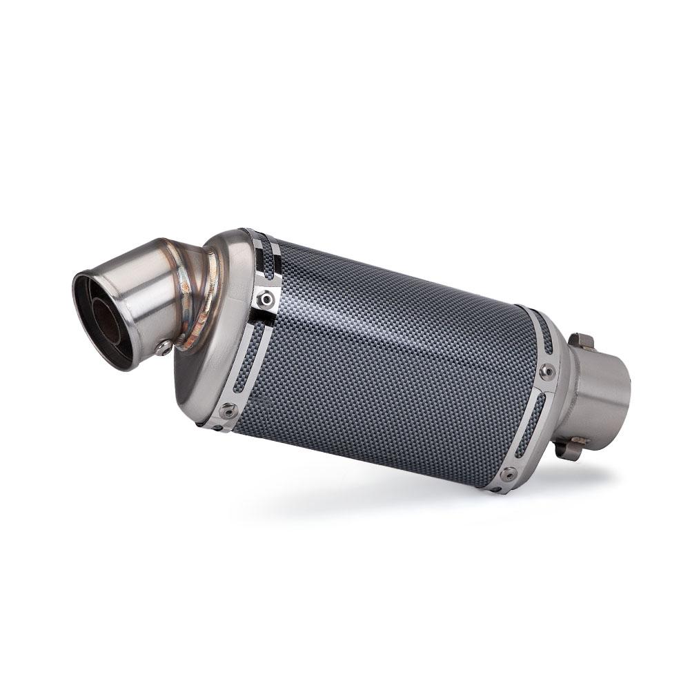 Universal 51mm Motorcycle Exhaust Muffler Professional Stainless Steel Tailpipe T98 Muffler For Yamaha R3 Z125 400 300SR Msx125