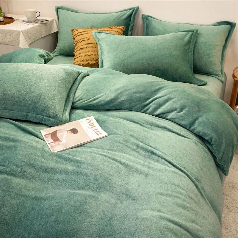 1pcs Duvet Cover Winter Warm Double Twin Queen King Quilt Cover Blanket Flannel Comforter Case Flannel Duvet Covers Bedding