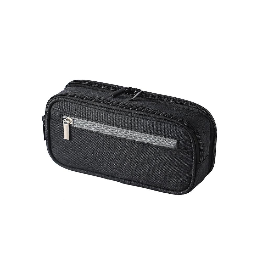 Large Capacity Three-Layer Multifunctional Pencil Case for Junior High Students - Best-Selling Simple Stationery Box for Boys and Girls