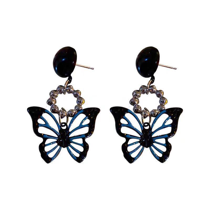 Small Niche Retro Versatile Fashionable Butterfly Earrings
