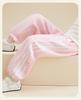 HelloKitty Girls' Autumn Color Block Lace Ribbon Patchwork Sweatpants - 2025 Sporty Casual Style