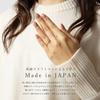 LEGAN Pink Gold Diamond Size K18PG Natural Made In Japan Ring, 13, Milgrain, Simple, Slim, Diamond, Women's,