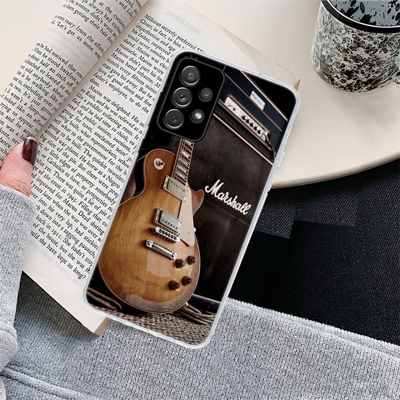 Music score Musical violin guitar Phone Case for Samsung Galaxy A17 A16 A15 A14 A13 A57 A56 A55 A54 A53 A37 A36 A35 A34 A33 A26