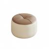Round Padded Stool Space-Saving Round Padded Footstool Entryway Shoe Stool Sturdy & Long-Lasting Low Leather Footstool Easy To