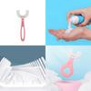 U-shaped Baby Toothbrush Designed For 1 Year Old With Fun And Safe Silicone