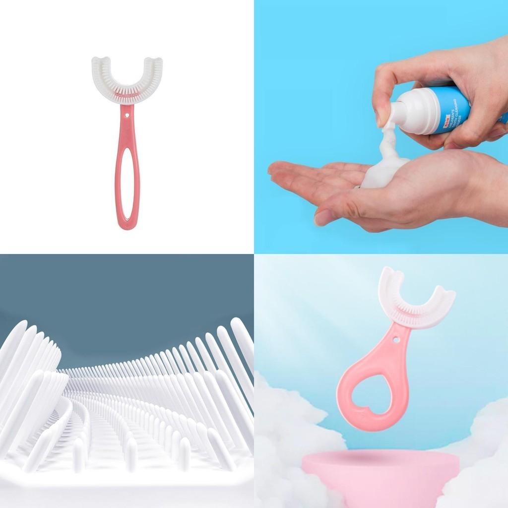 U-shaped Baby Toothbrush Designed For 1 Year Old With Fun And Safe Silicone