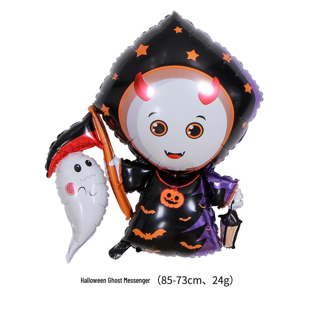 Aluminum Foil Balloons: Halloween Decorations with Ghosts, Skeletons, Pumpkins, and Bats