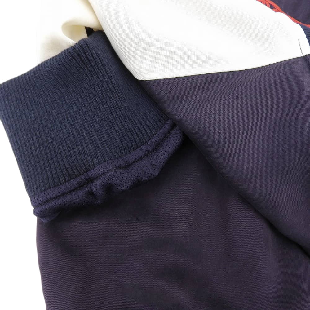 D/him Men's Zip-up Stadium Jacket, Purple and Navy, Size 48, 25 Stainless Steel Jacket 48 Purple / navyUsed