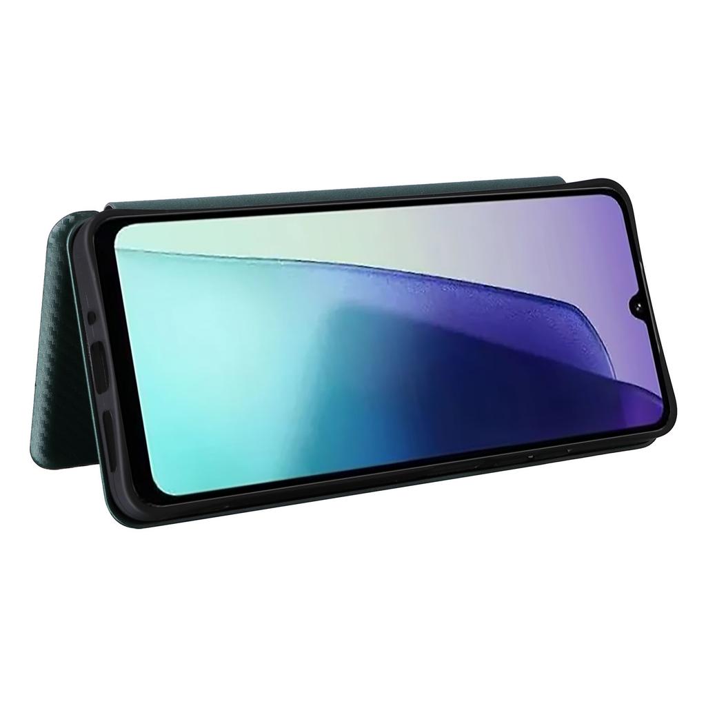 For Xiaomi Poco C75 4G/Redmi 14R 5G/14C 4G Case Carbon Fiber Texture Drop-Proof PU Leather Phone Cover