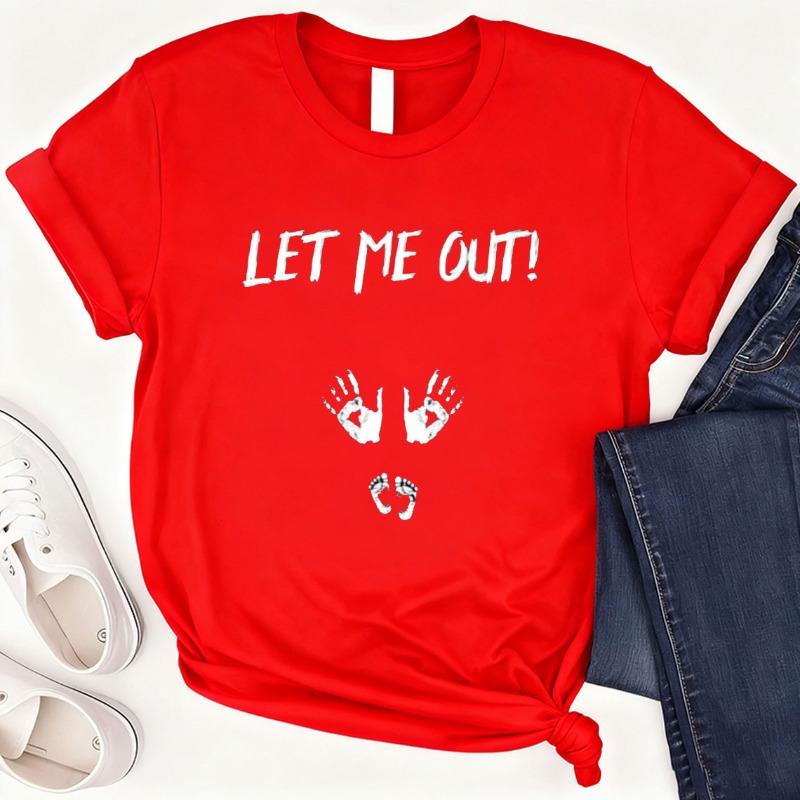 

Let Me Out Shirts Halloween Pregnancy AnnounceUnisext Shirt Funny Halloween Maternity Cotton Tshirt Spooky Mom Shirt Mom To Be Tee 3XL