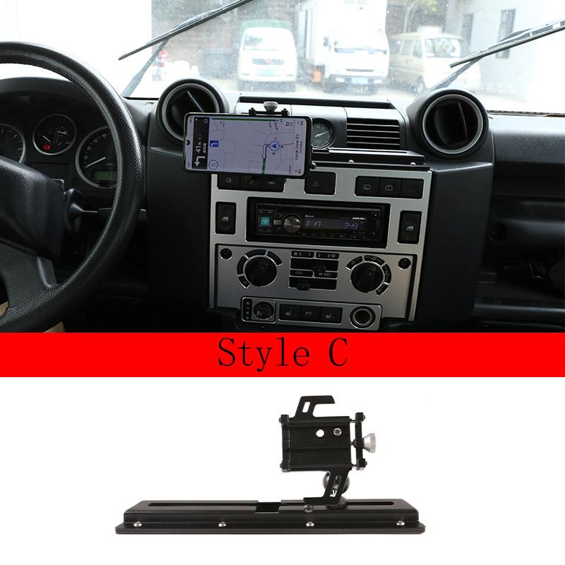 

For Land Rover Defender 90 110 2004-2018 Car Mobile Phone Holder Multifunction Holder navigation bracket Car Accessories