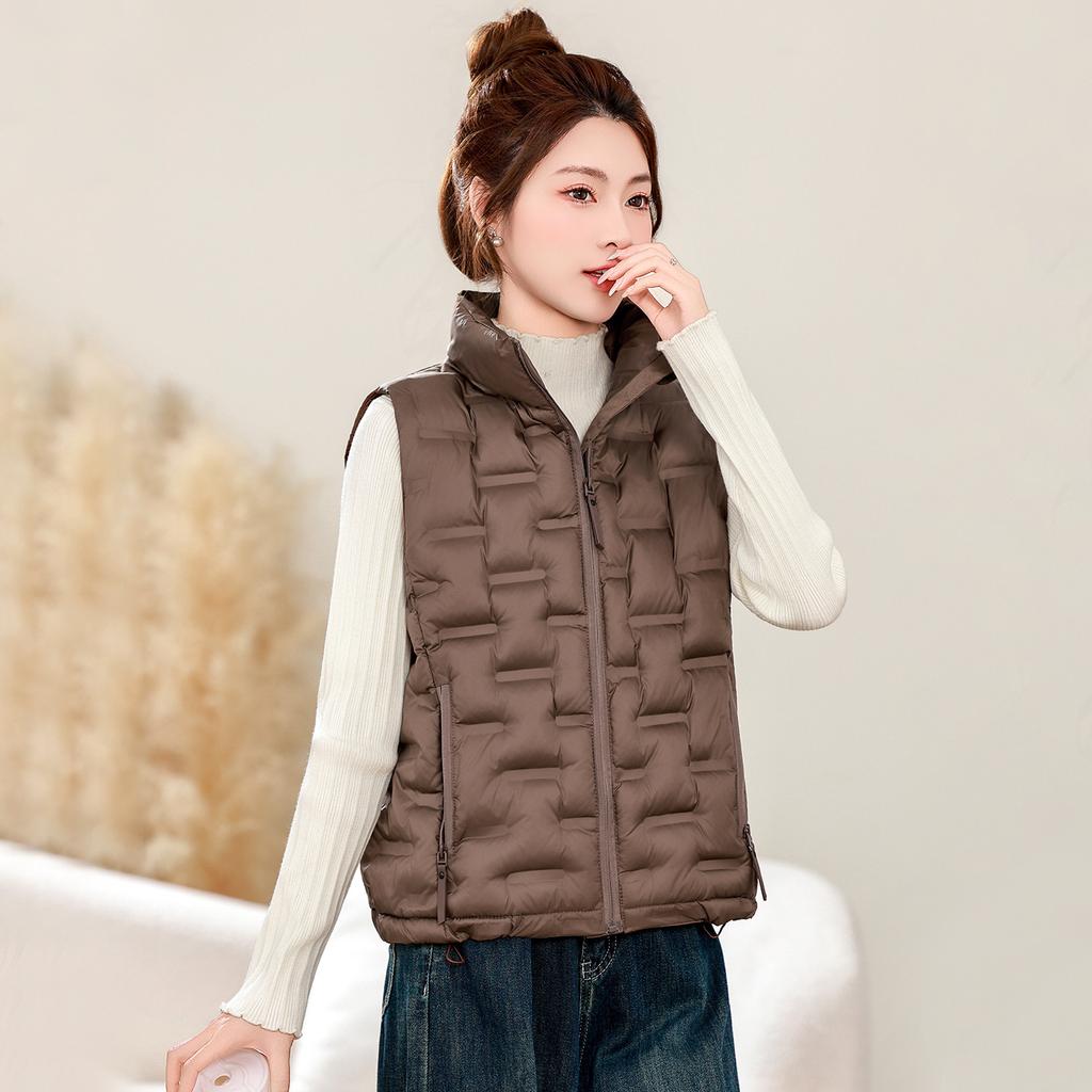 Autumn and winter new cotton vest light and warm cotton vest casual fashion wear versatile thermal vest top women