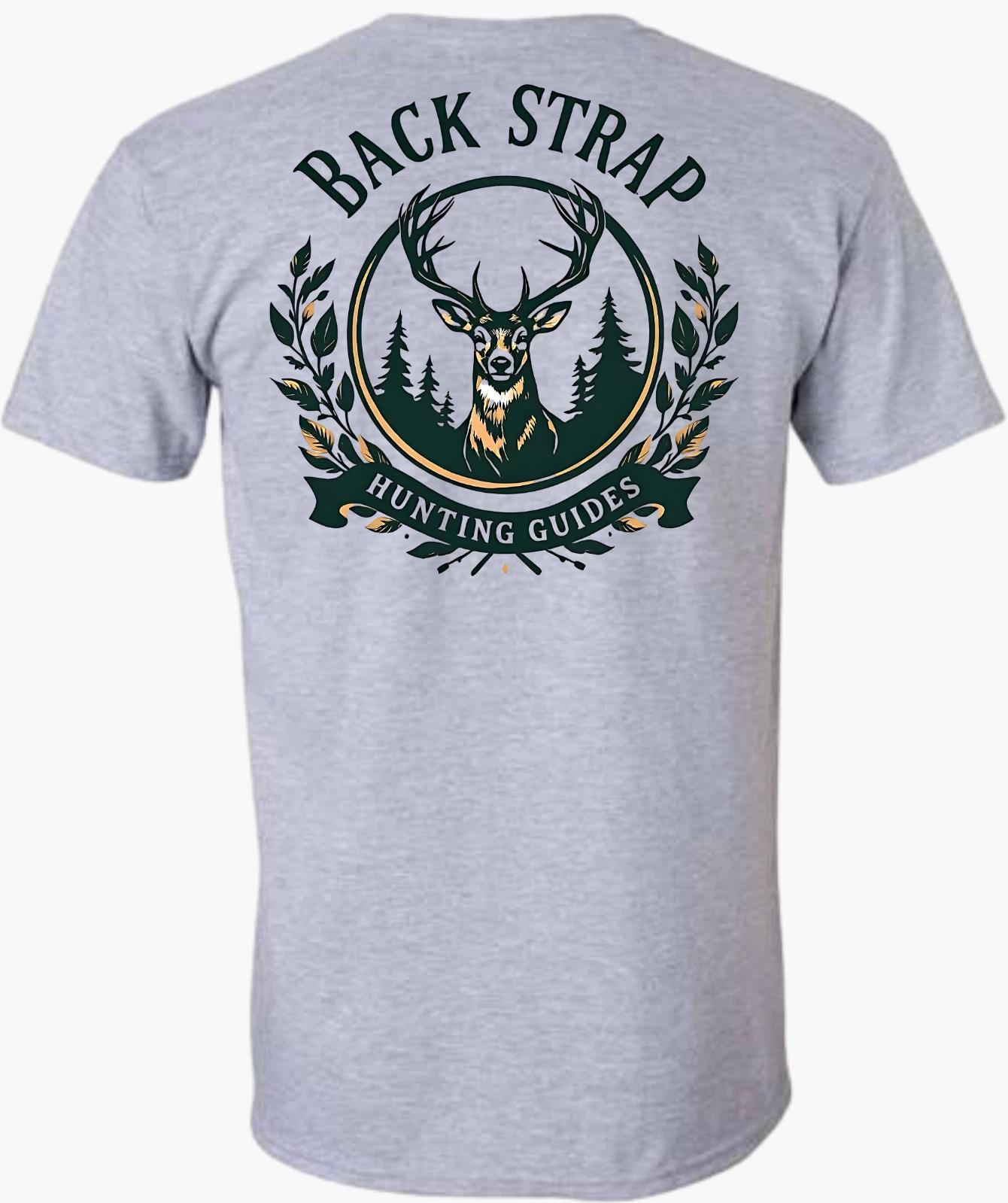 Back Strap Hunting Guides Deer Hunting Short Sleeve T-Shirt S